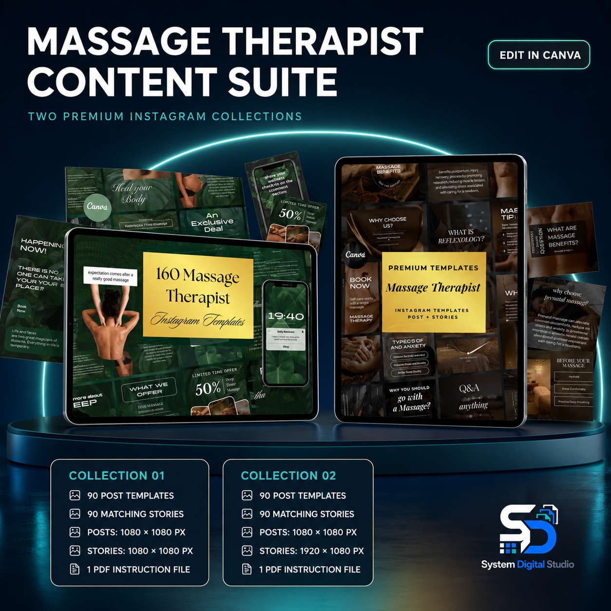 Beauty & Esthetician Canva Template Bundle