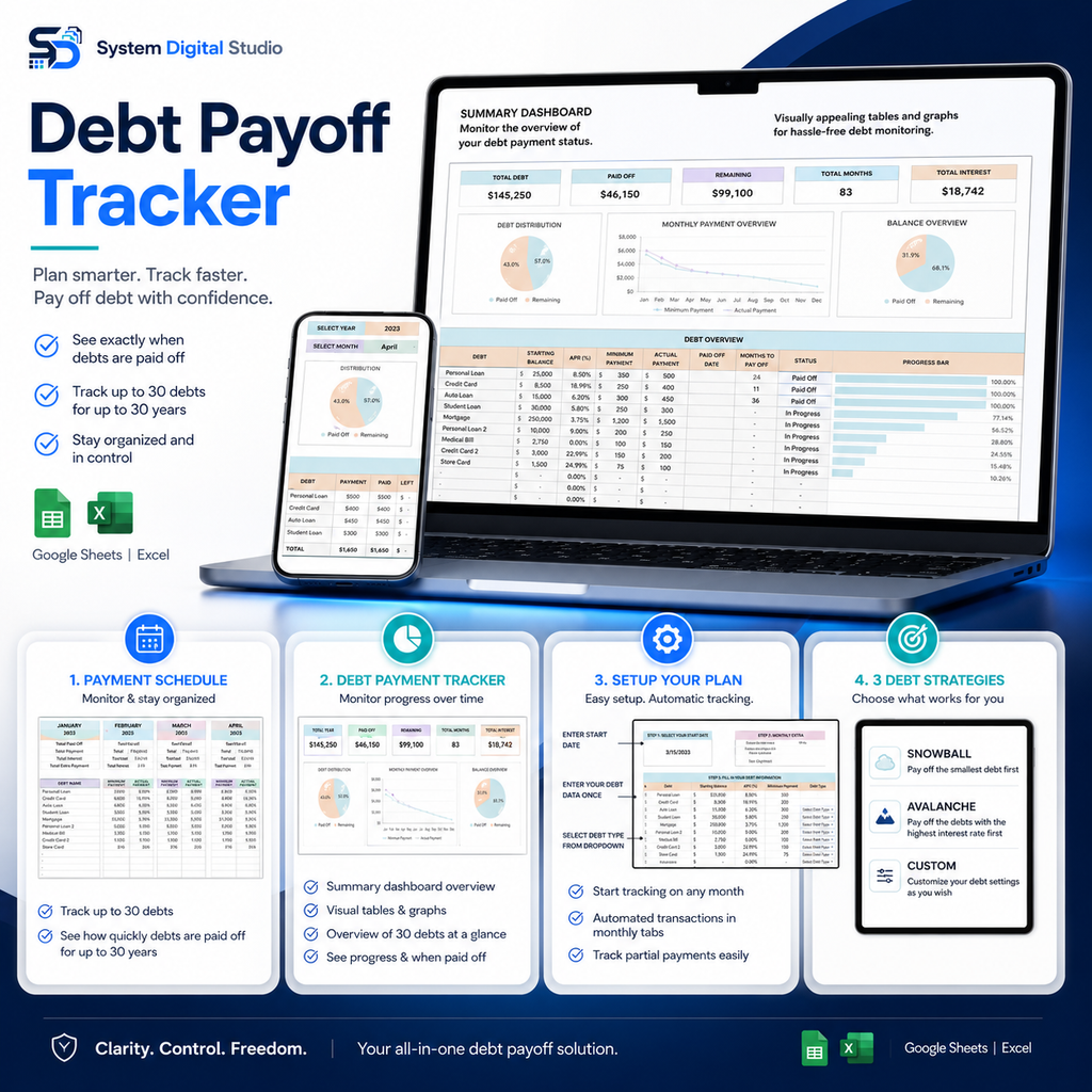 Budget Spreadsheet Bundle with PLR & MRR