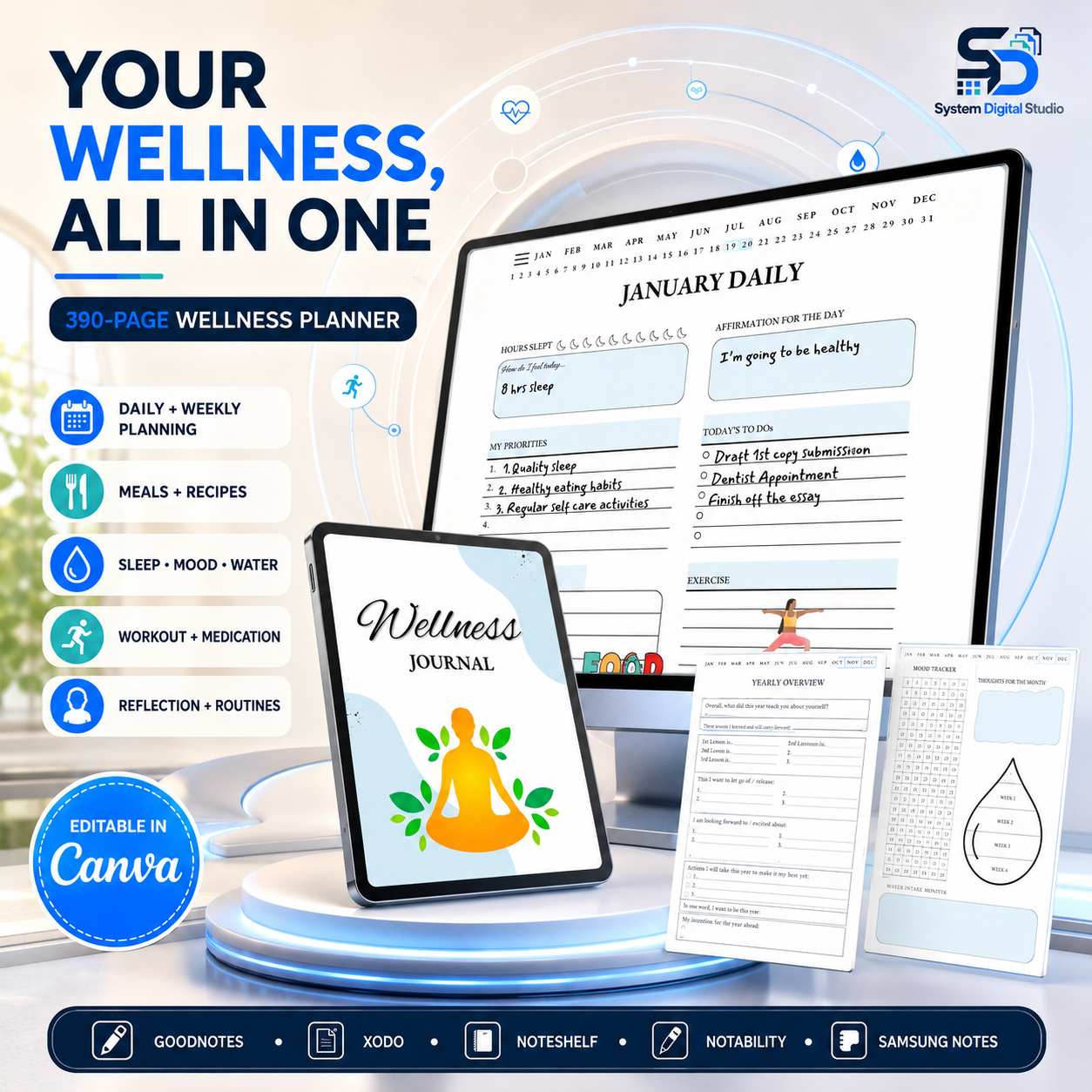 Spirituality Planner Bundle with Commercial Use