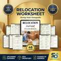 Relocation Planner & Moving Checklist | Printable Moving Organizer