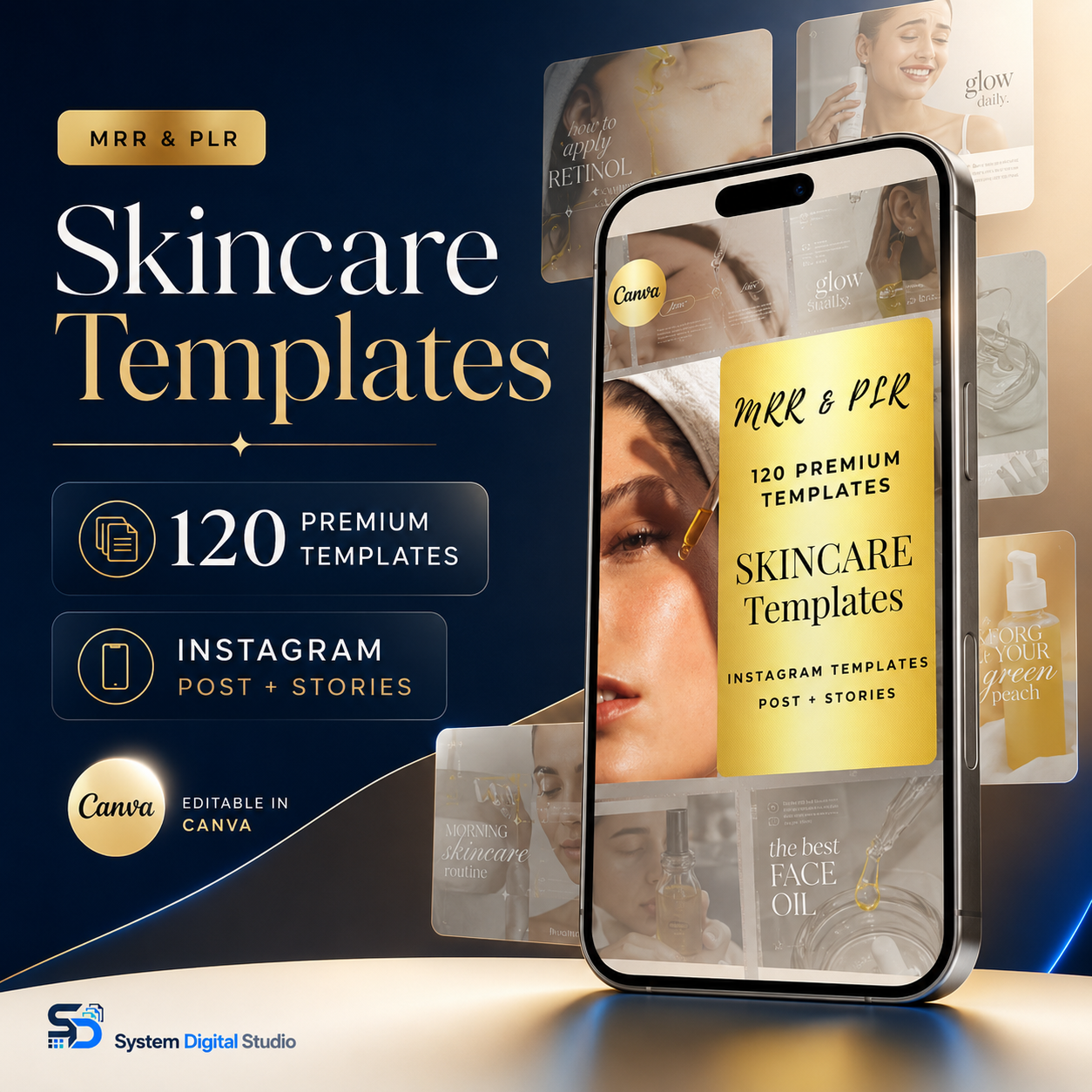200 Skincare Social Media Templates | Esthetician Instagram Templates