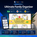Family Organizer Spreadsheet Bundle with MRR & PLR