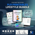 45-Page PLR Printable Lifestyle Planner | Editable Canva Template