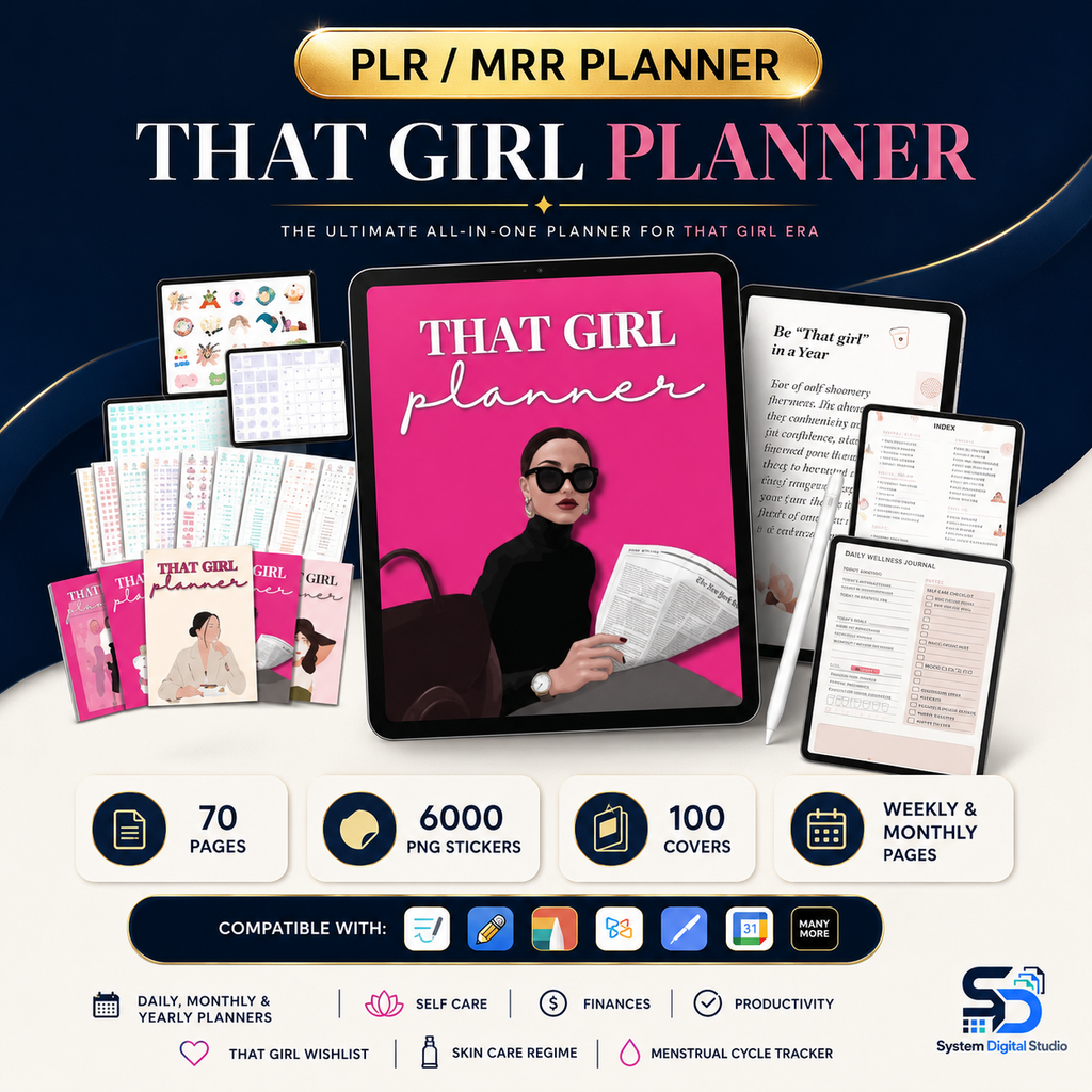 That Girl Digital Planner | PLR + MRR