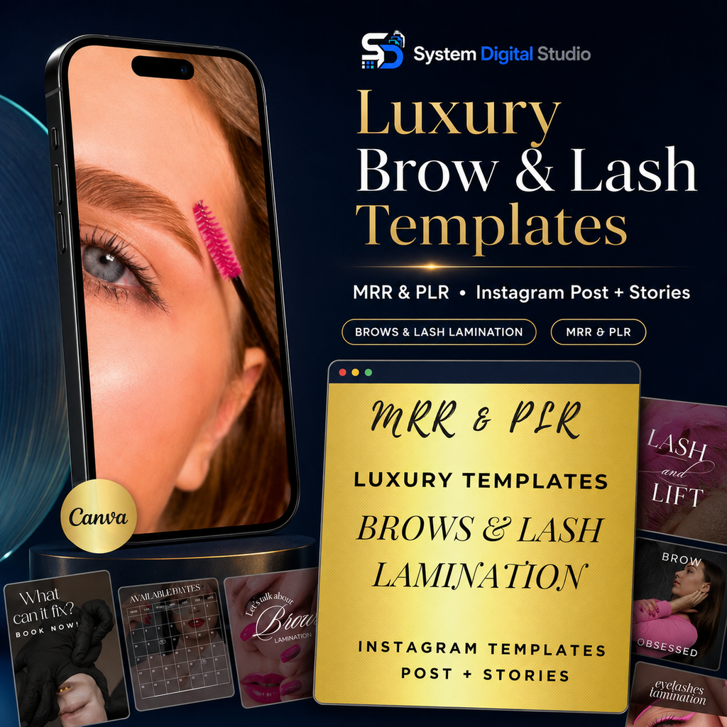 120 Lash Lift Instagram Templates | Lash Tech Social Media Posts