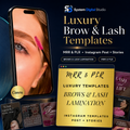 120 Lash Lift Instagram Templates | Lash Tech Social Media Posts