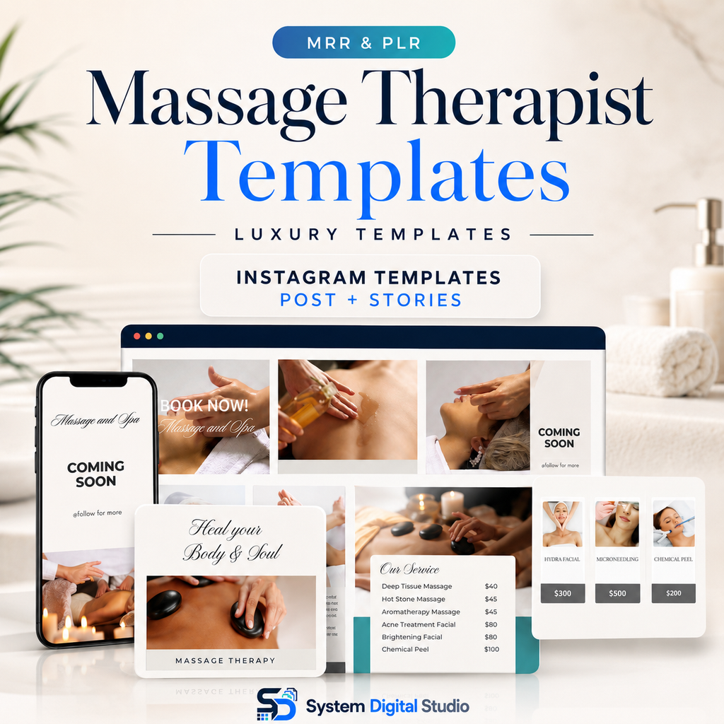 Massage Templates | Massage Therapy Social Media Templates
