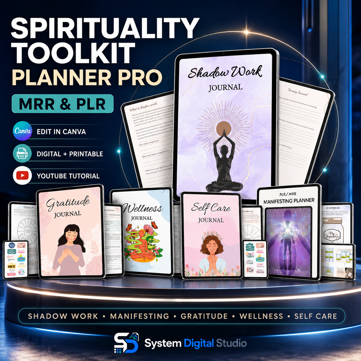 Spirituality Planner Bundle with Commercial Use