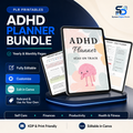PLR Printable ADHD Planner | Editable Canva Template