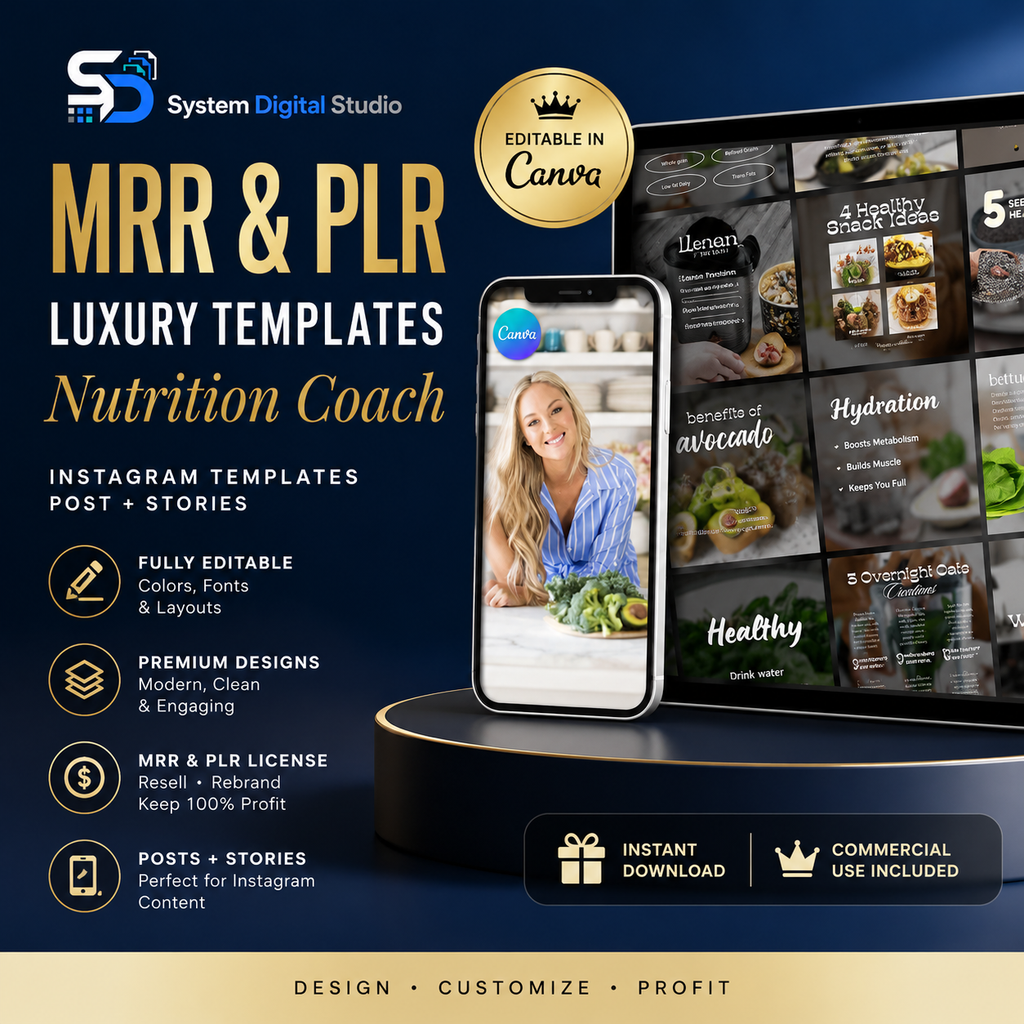 Nutrition Coach Templates | Dietitian & Wellness Coach Instagram Templates