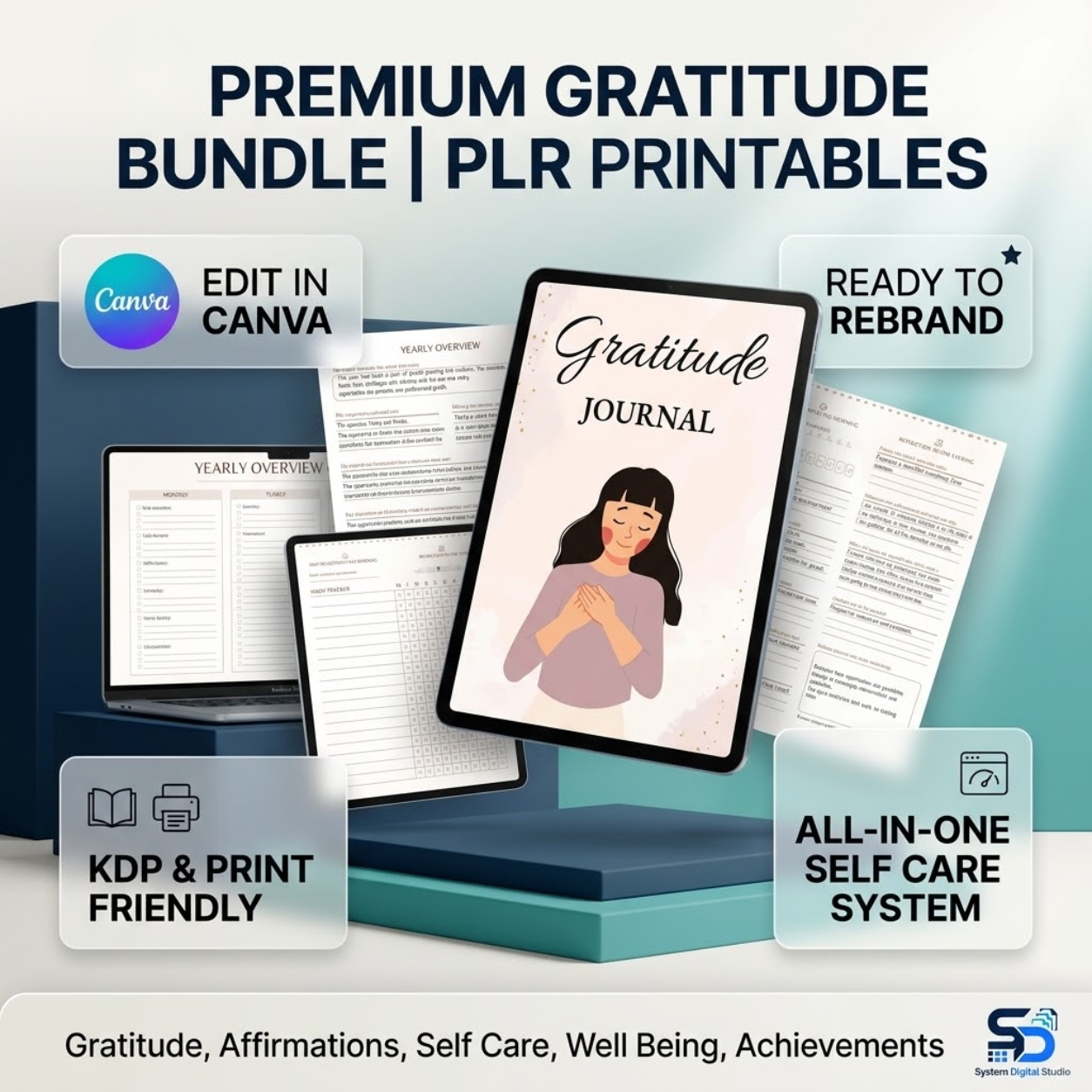 PLR Student Printable Planner | Editable Canva Template