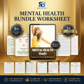 Mental Health Worksheets | Printable Self-Care & Wellness Bundle