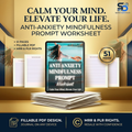 Anxiety & Mindfulness Worksheet | Printable Self-Care Journal