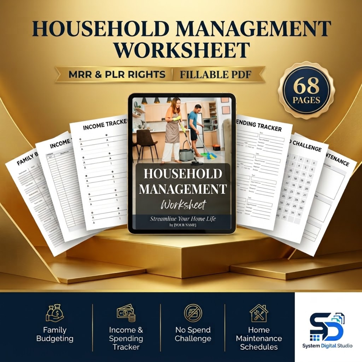 Household Planner & Home Management Binder | Printable Family Organizer