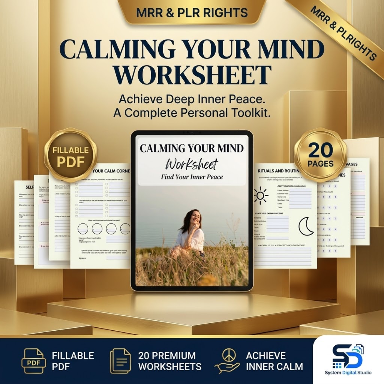 Mindfulness & Stress Relief Worksheet | Printable Mindfulness Journal