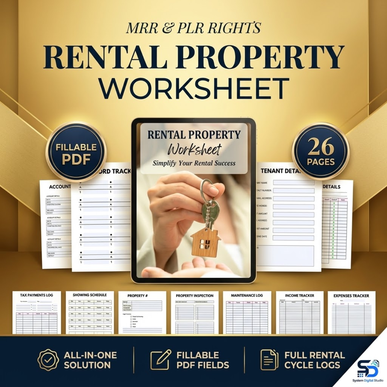 Rental Property Management Worksheet | Landlord & Tenant Tracker