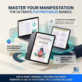 70-Page PLR Manifestation Planner | Law of Attraction Printable