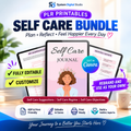 PLR Printable Self Care Planner | Editable Canva Template