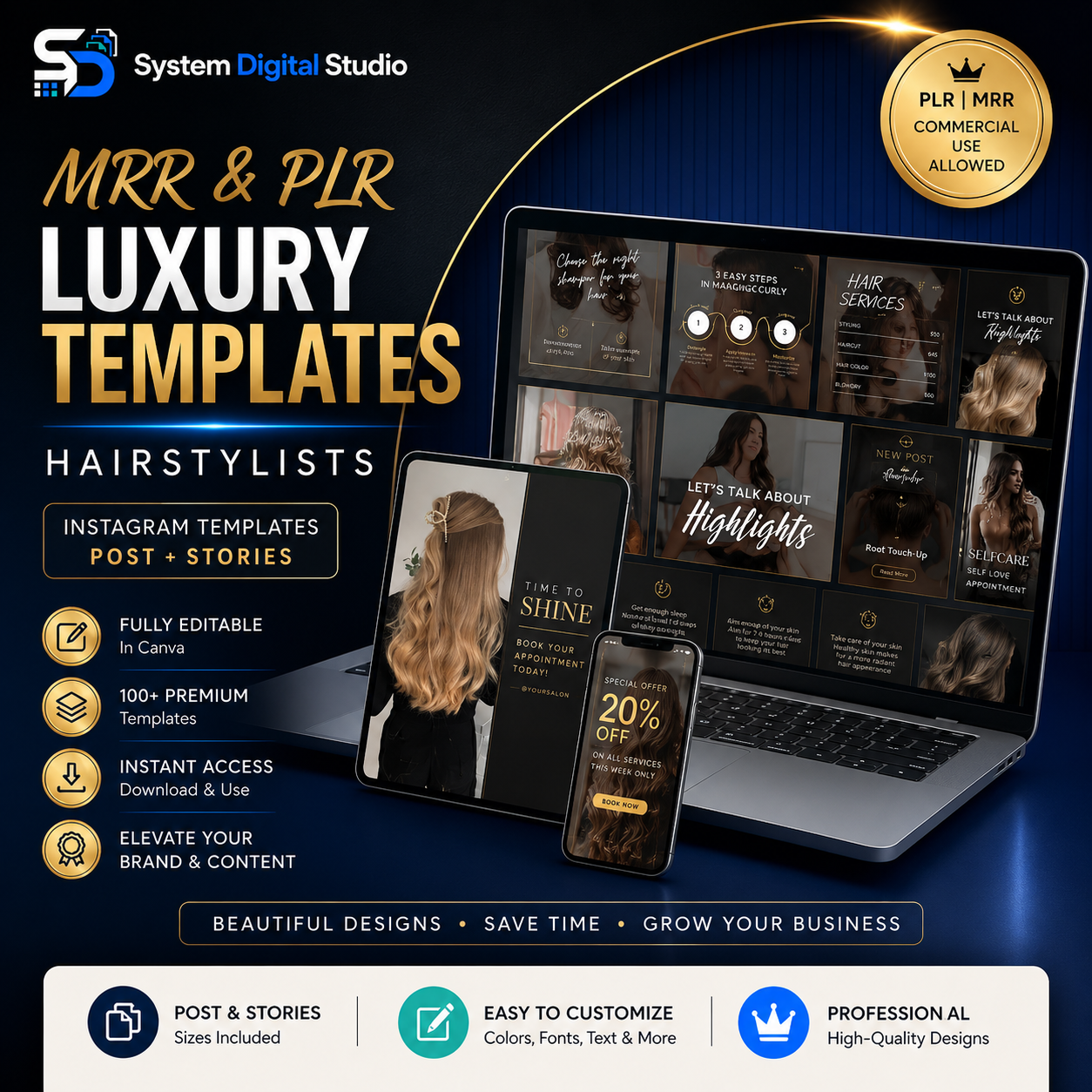 Hairstylist Templates | Hair Salon Instagram Posts