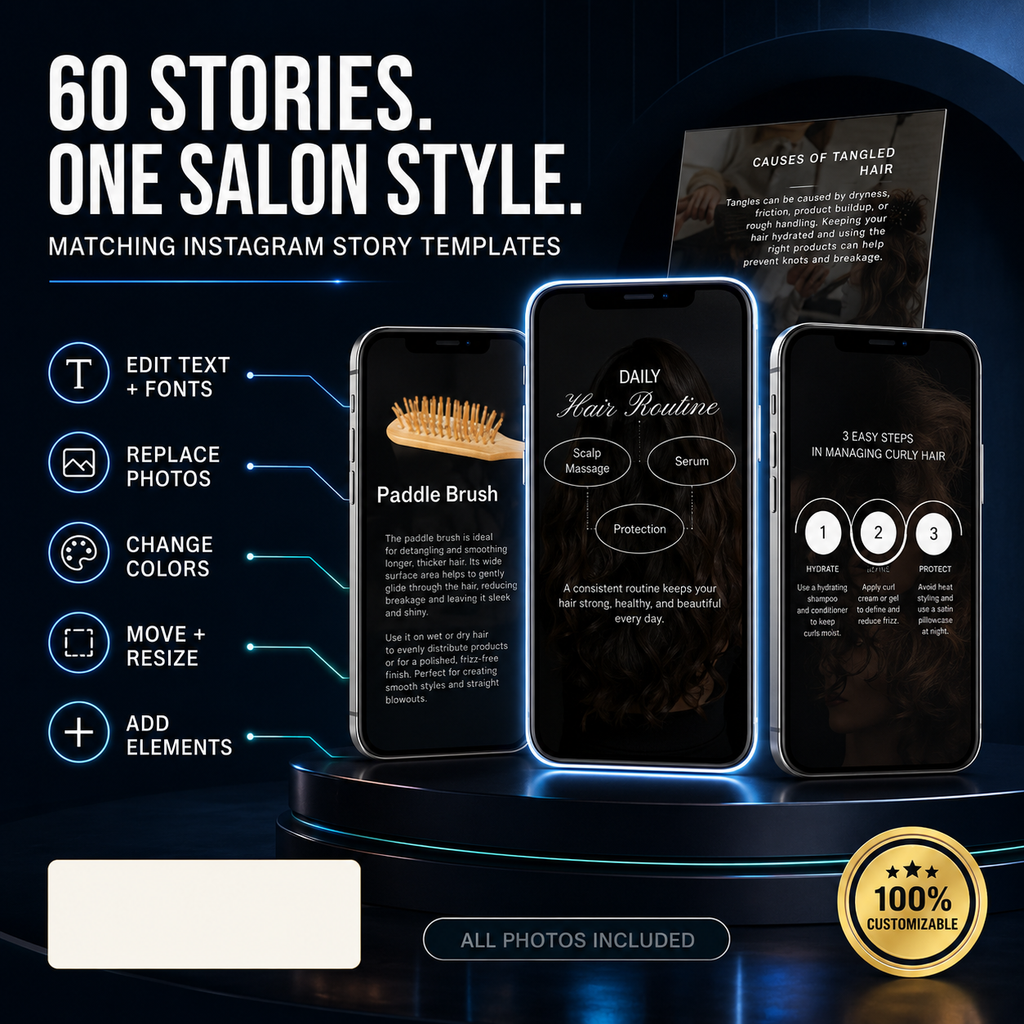 Beauty & Esthetician Canva Template Bundle