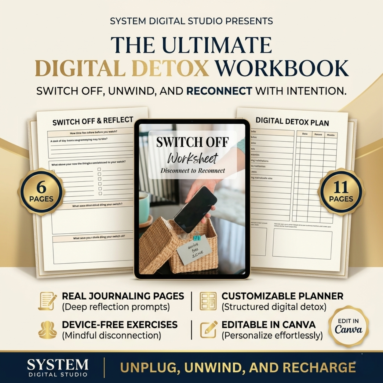 Switch Off Worksheet | Fillable PDF | Printable Planner