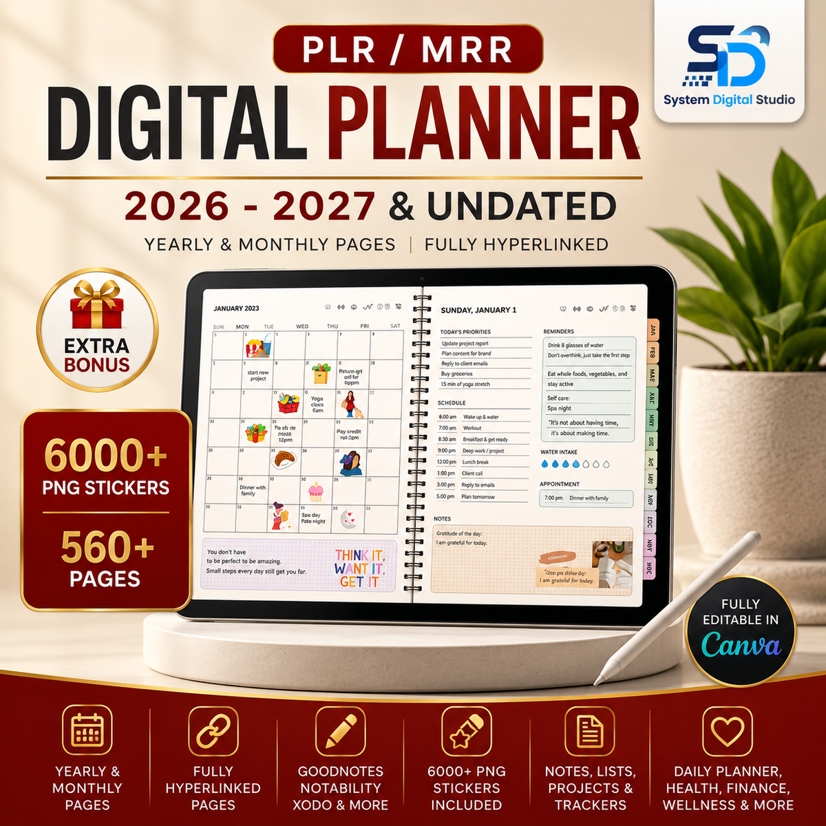 PLR Bestsellers Planner Bundle Pro