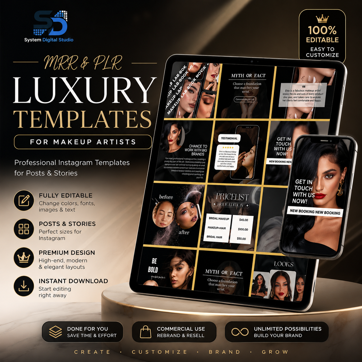 120 Makeup Artist Instagram Templates | Canva Posts & Stories