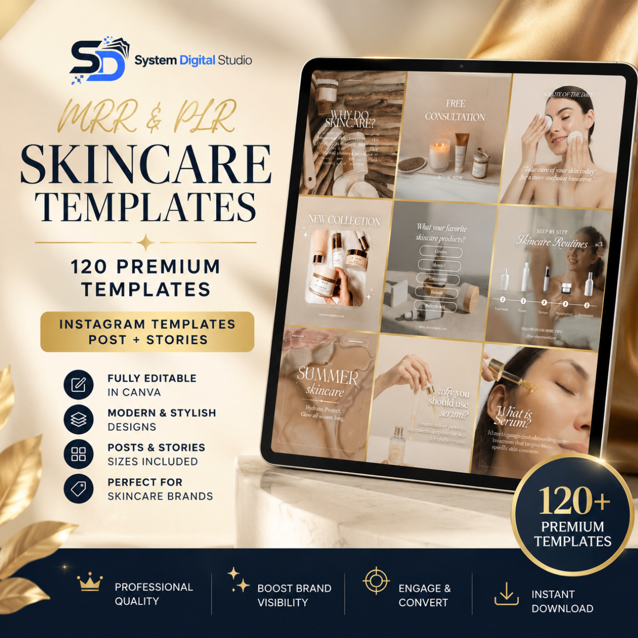 200 Skincare Social Media Templates | Esthetician Instagram Templates