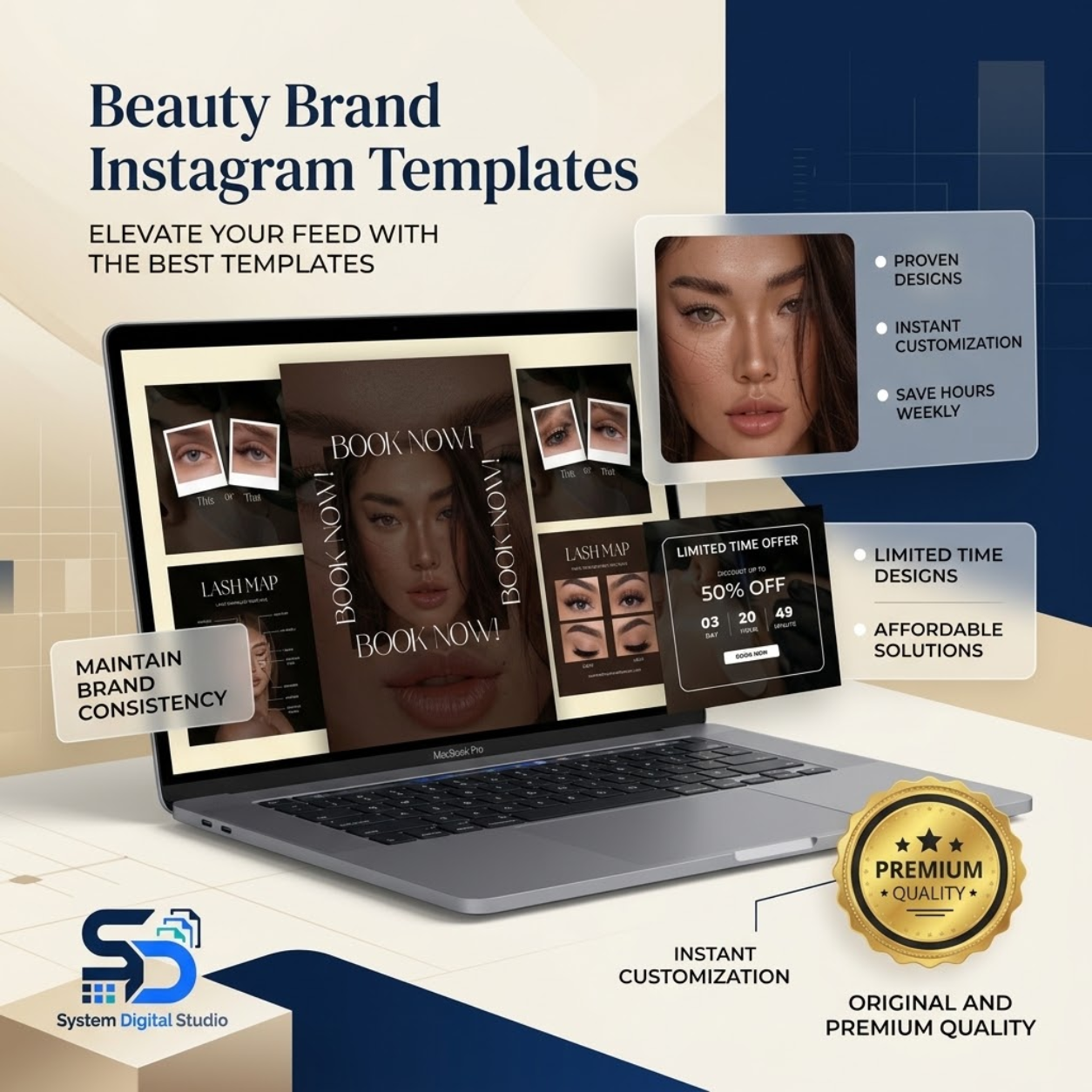 Lash Lift Templates | Lash Perm & Lash Lamination Social Media Templates