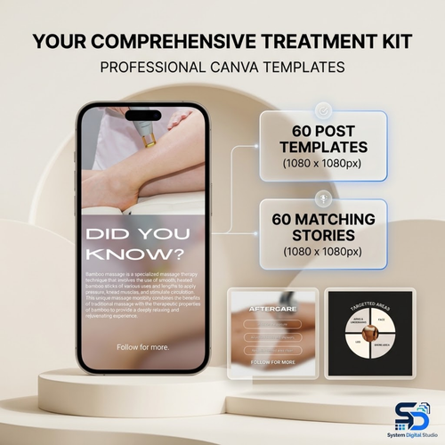 120 Laser Hair Removal Templates | Esthetician Social Media Templates