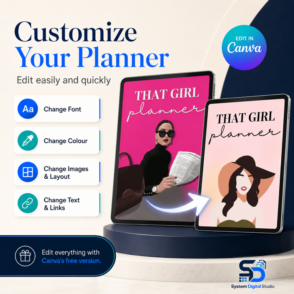 That Girl Digital Planner | PLR + MRR