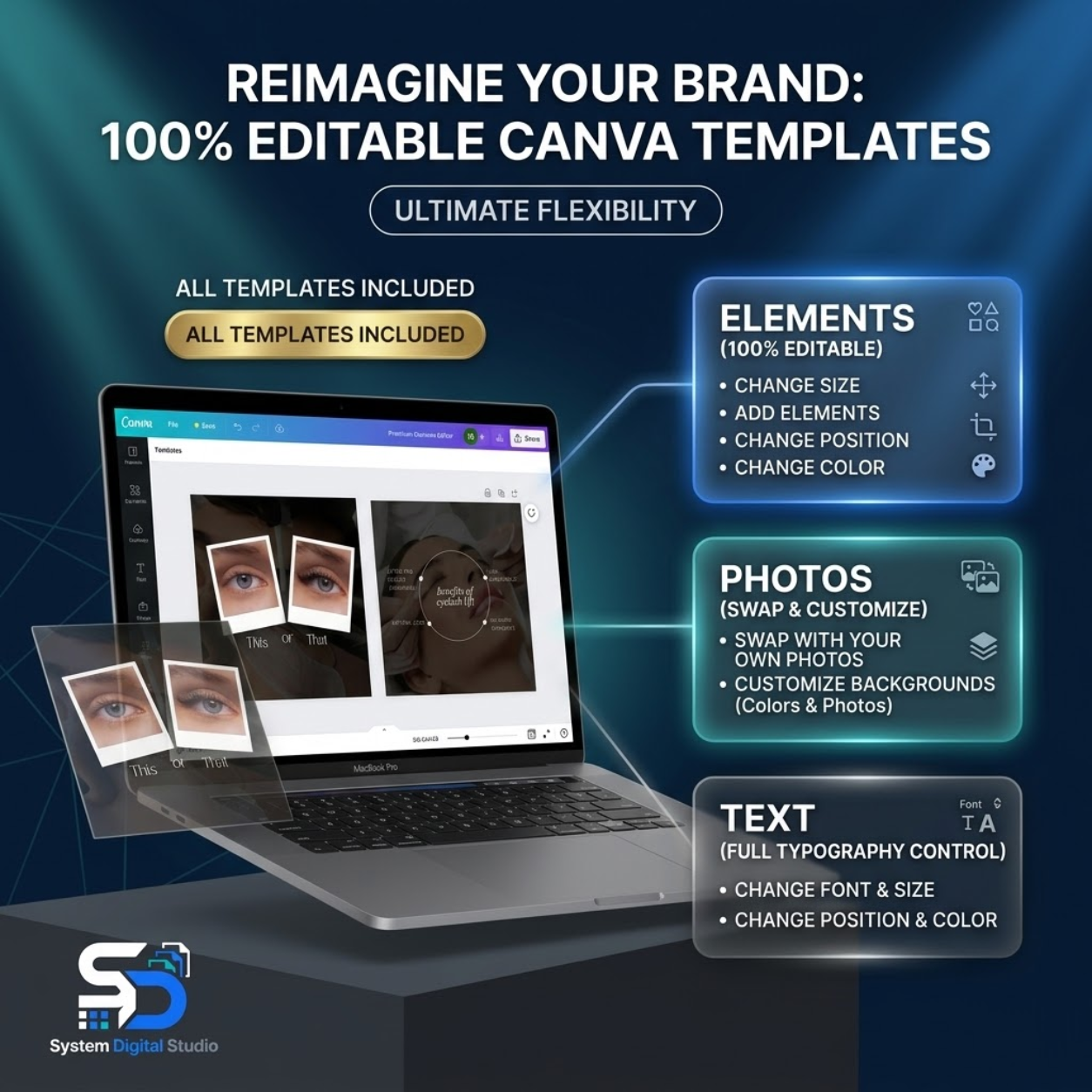 Lash Lift Templates | Lash Perm & Lash Lamination Social Media Templates