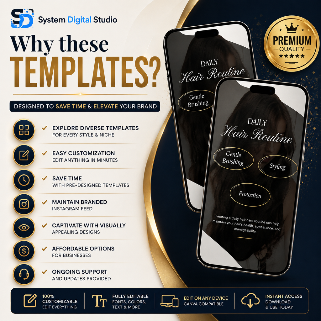 Hairstylist Templates | Hair Salon Instagram Posts