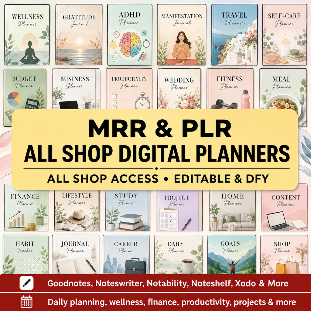 🌟 ALL-IN-ONE MRR & PLR DIGITAL PRODUCT SHOP ACCESS — LIFETIME DEAL