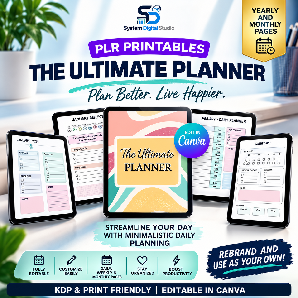 PLR Printable Planner – 100+ Planner Templates