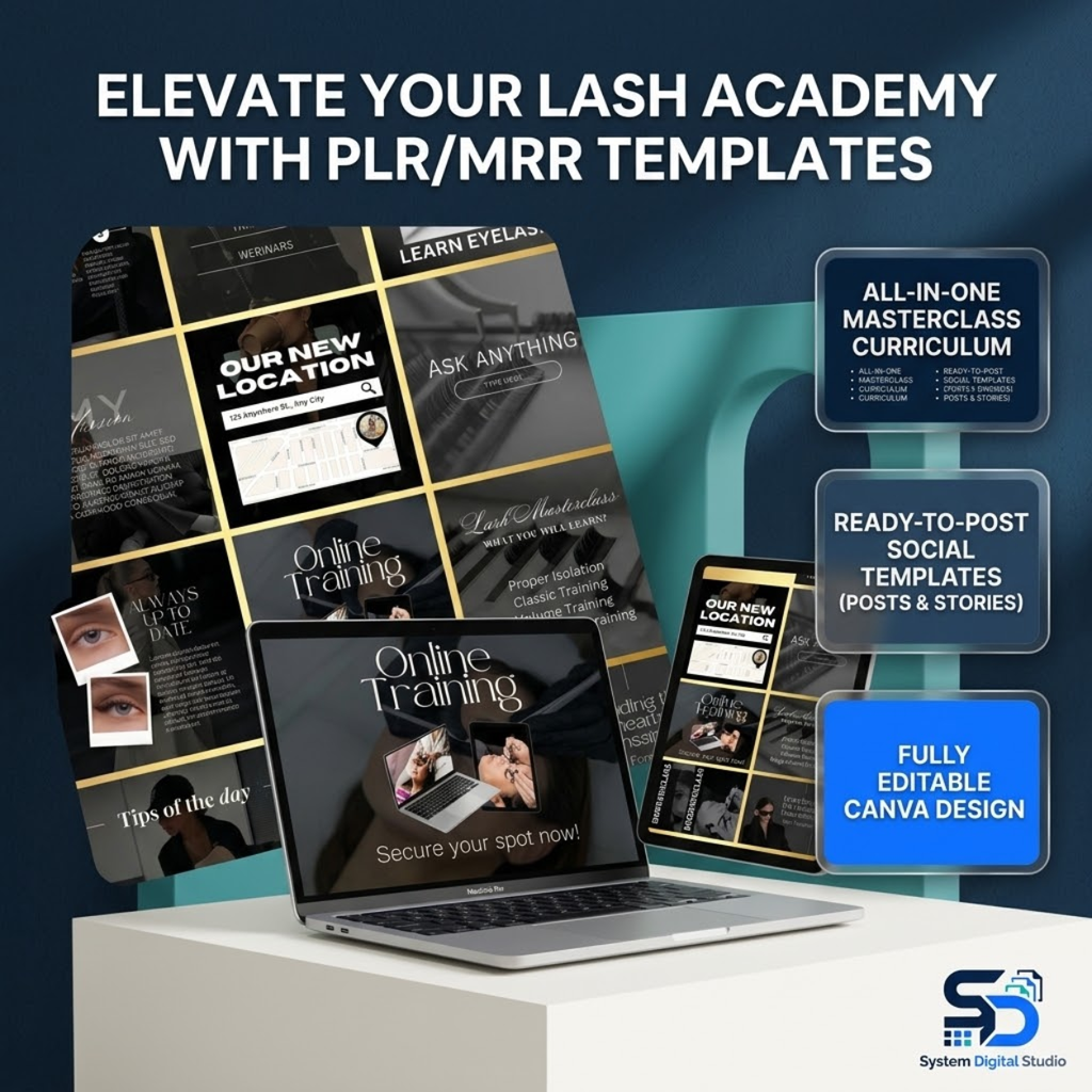 Lash Tech Trainer Templates | Lash Tech Social Media Posts