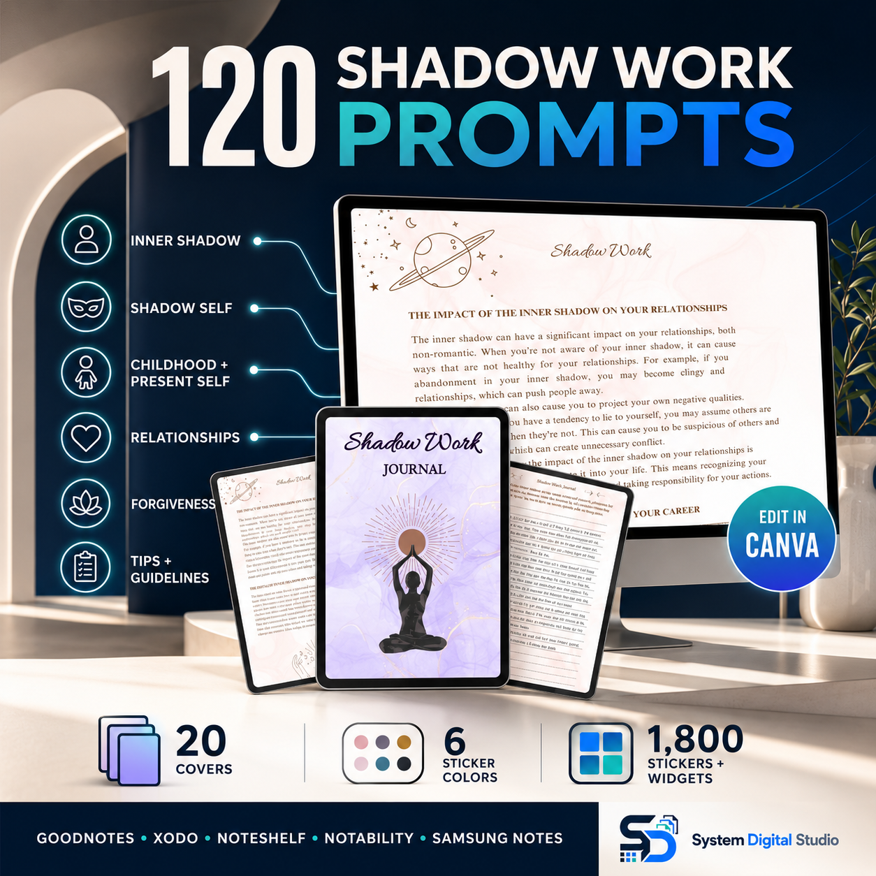 Spirituality Planner Bundle with Commercial Use