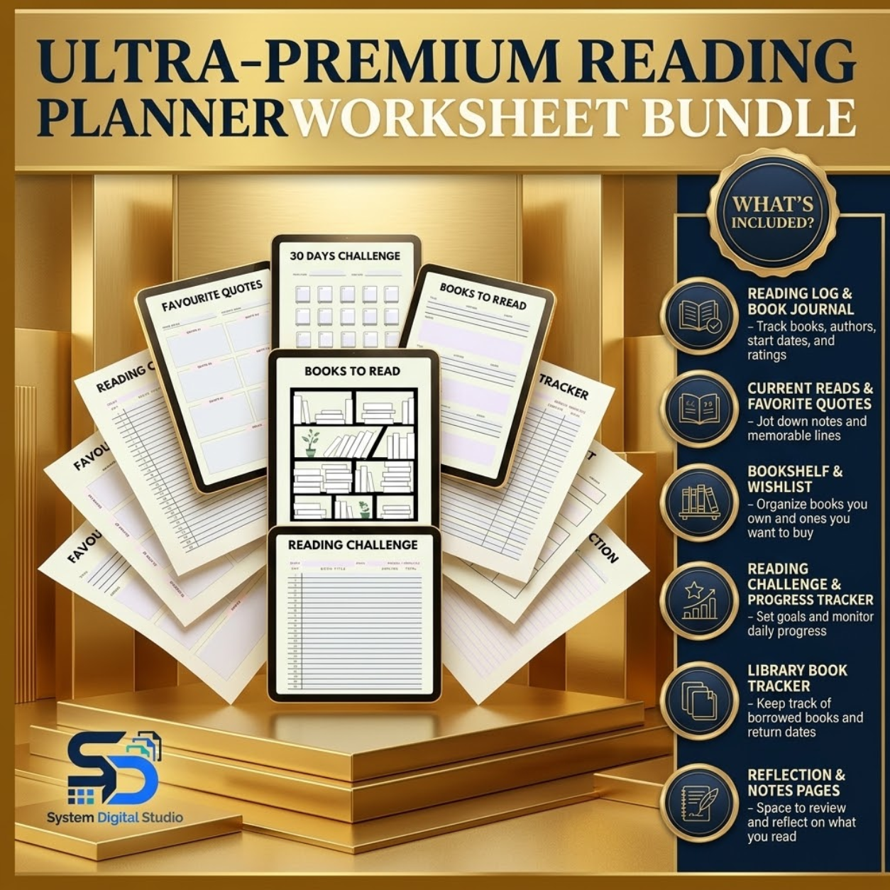 Reading Planner & Book Journal | Printable Reading Tracker