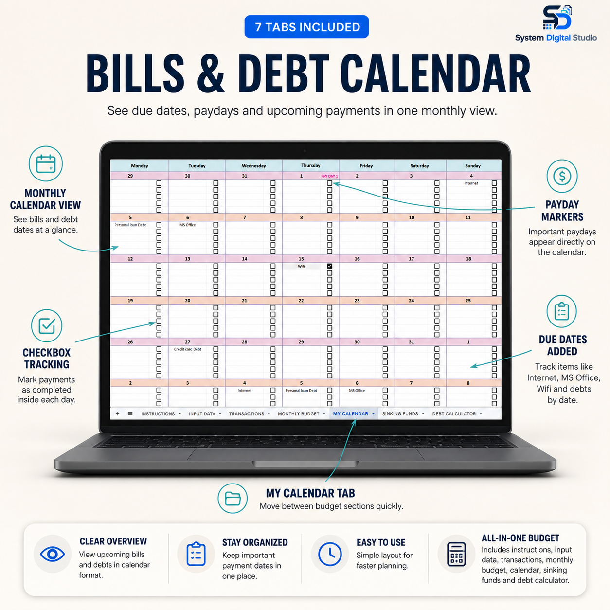Ultimate Monthly Budget Spreadsheet