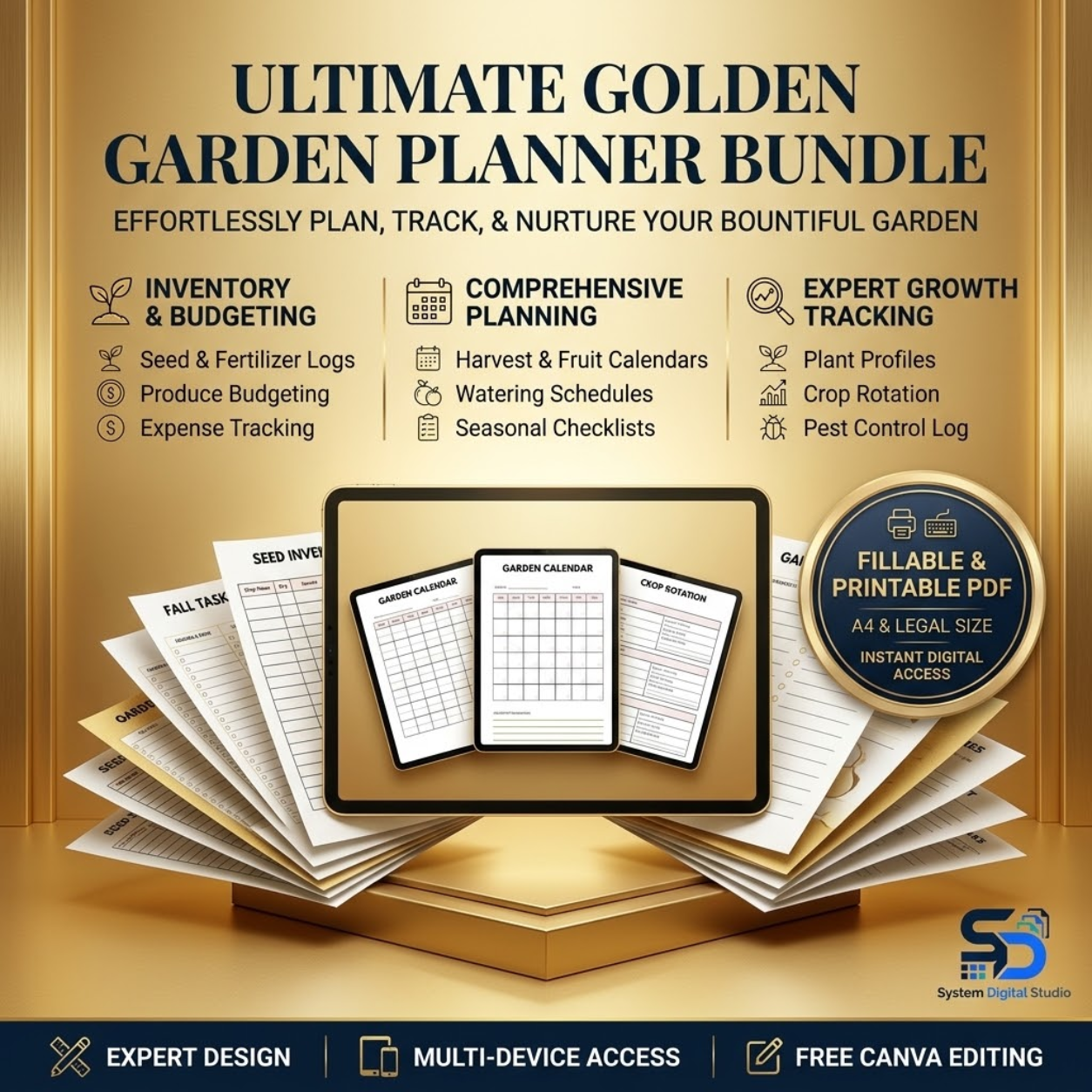 Garden Planner & Plant Tracker | Printable Gardening Journal