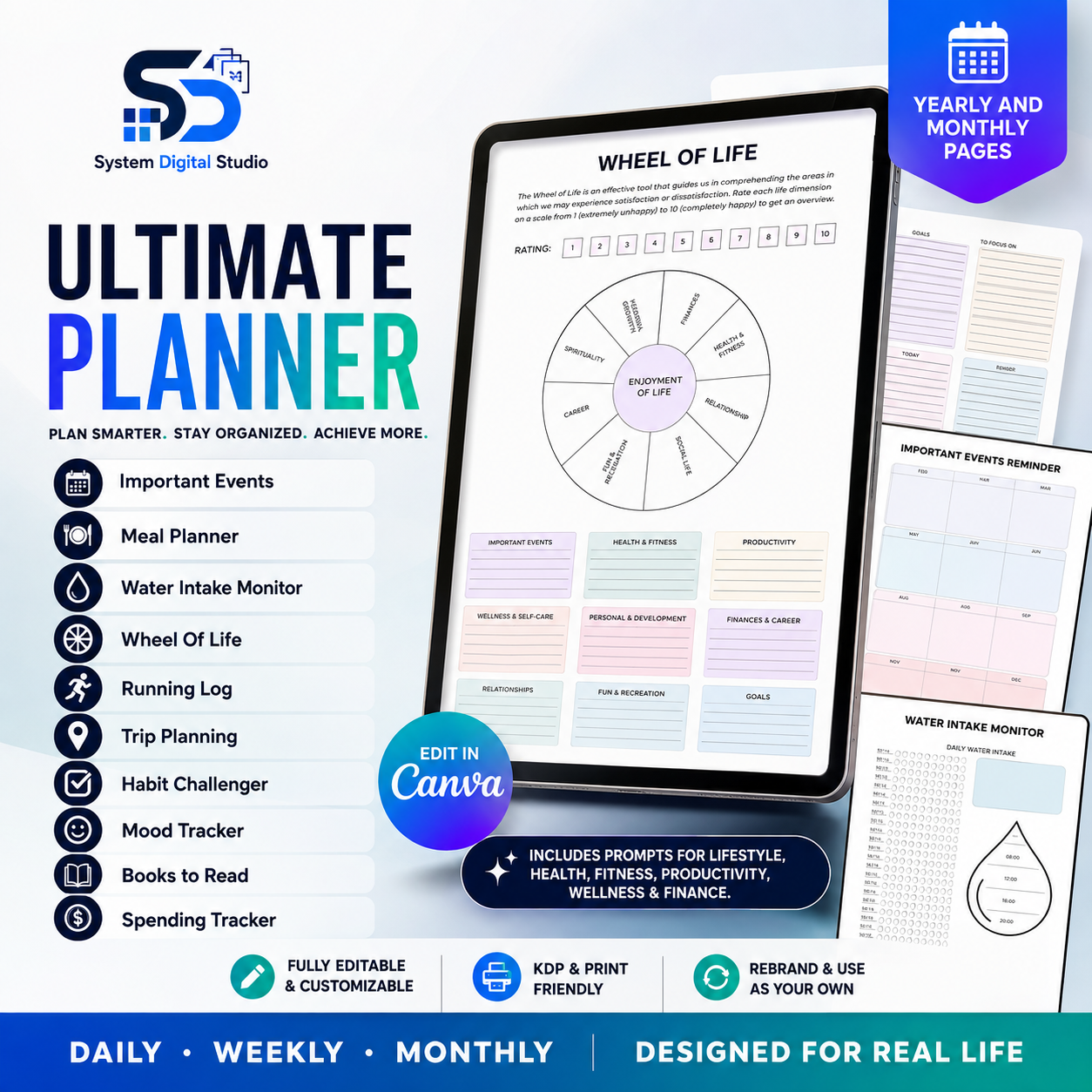 PLR Printable Planner – 100+ Planner Templates