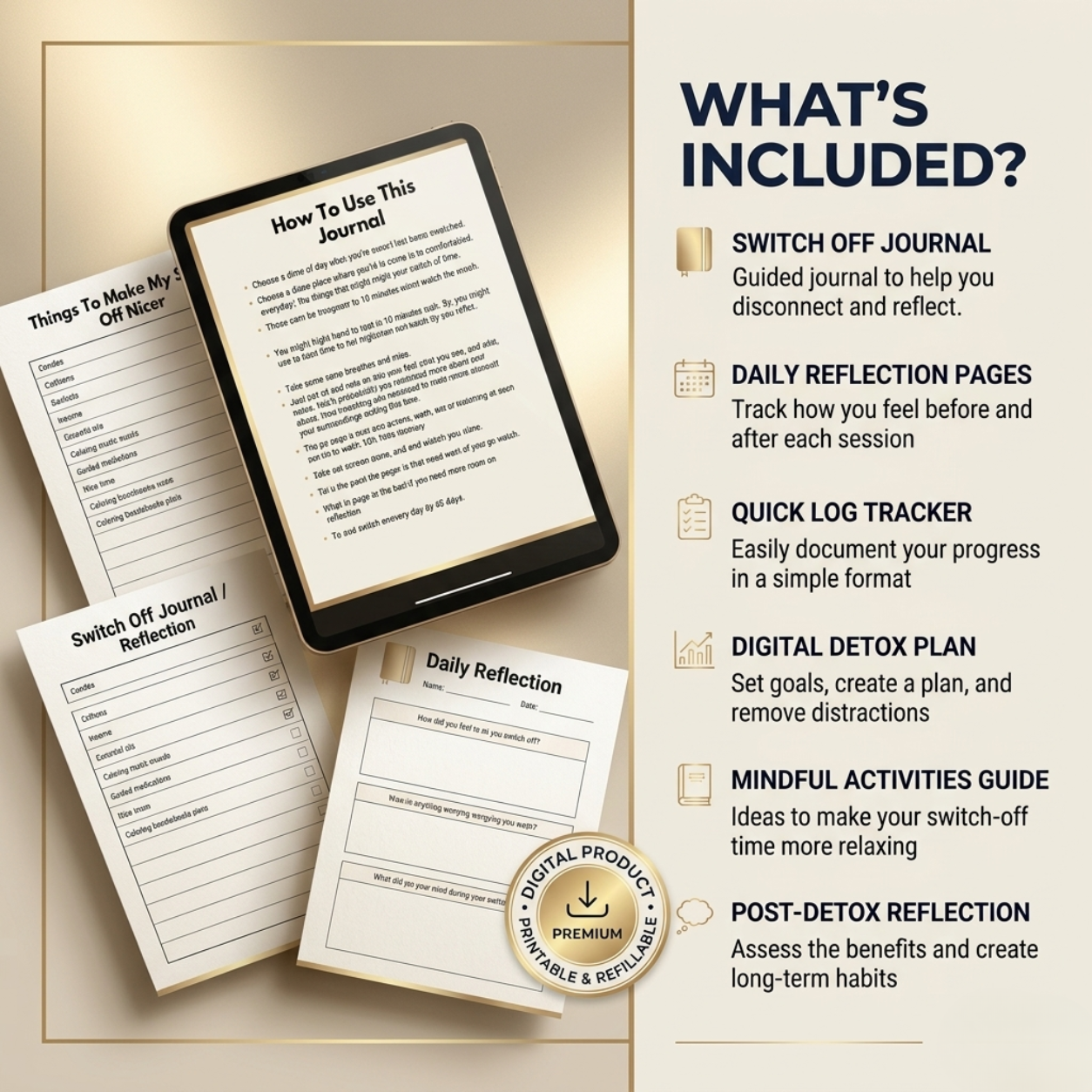 Switch Off Worksheet | Fillable PDF | Printable Planner