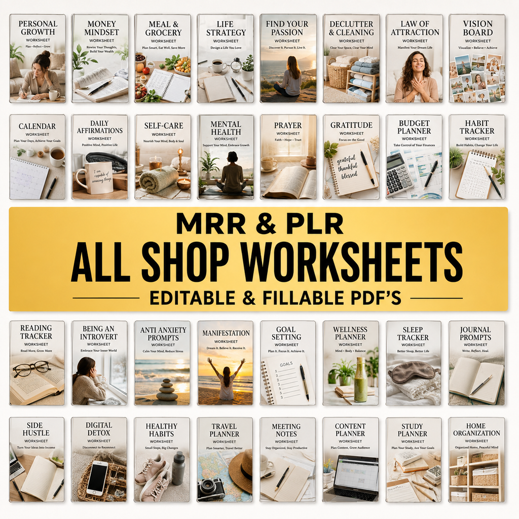 🌟 ALL-IN-ONE MRR & PLR DIGITAL PRODUCT SHOP ACCESS — LIFETIME DEAL