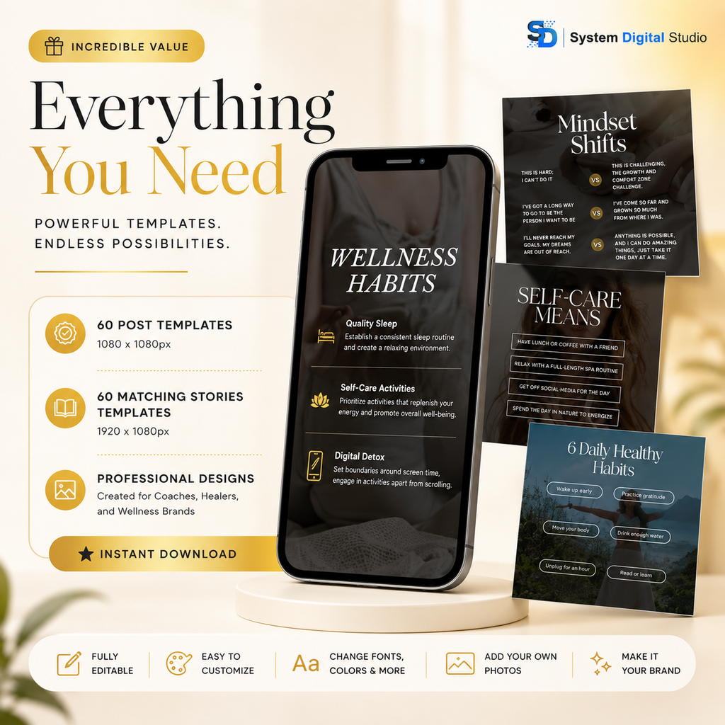 Holistic Coach Instagram Templates | Holistic Coach Posts