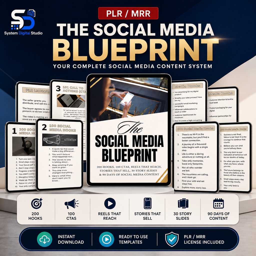 Social Media Planner Bundle & Content Calendar