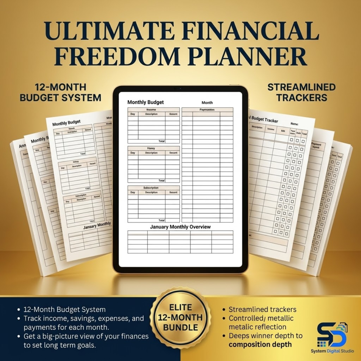 Budget Planner & Expense Tracker | Printable Finance Worksheet