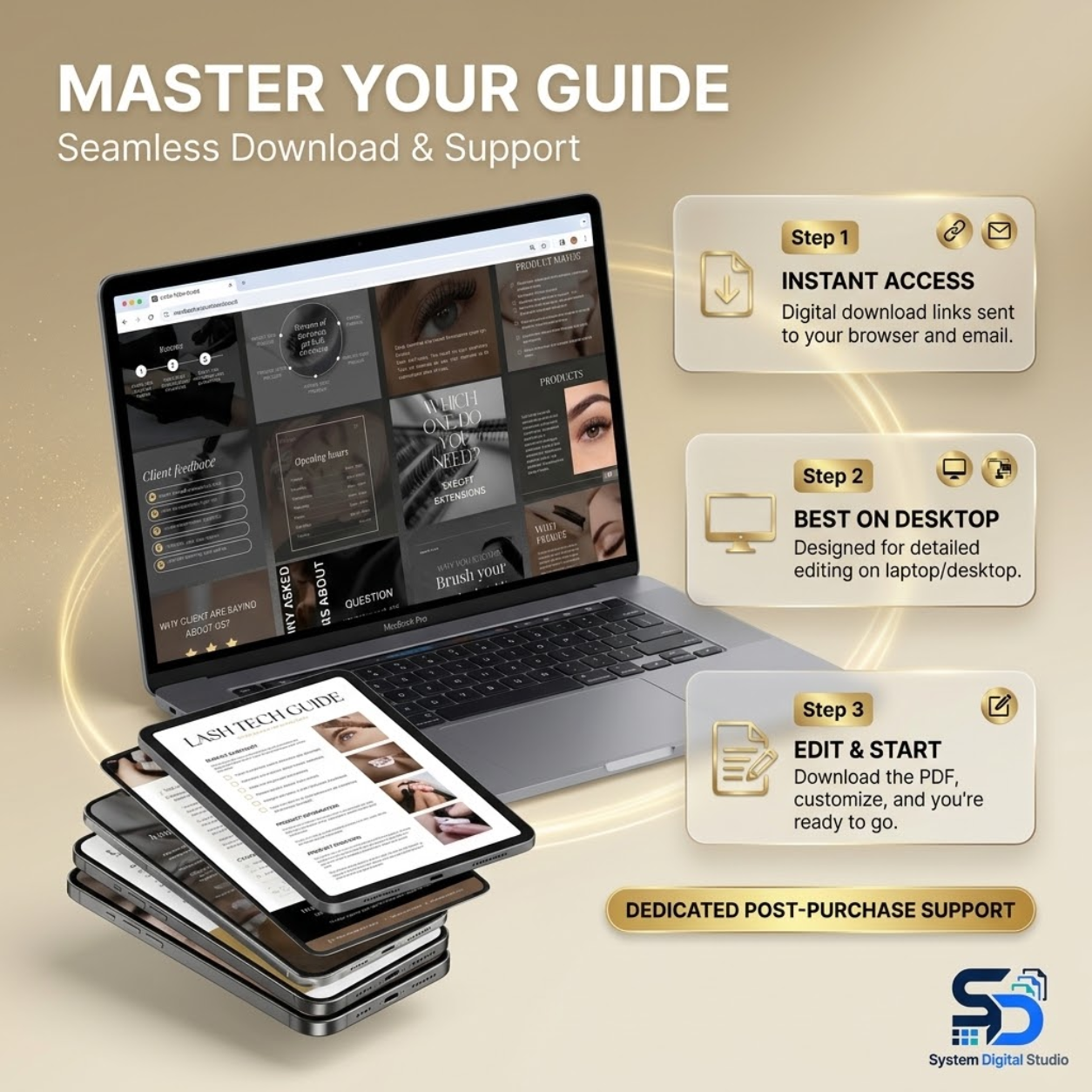 120 Lash Tech Instagram Templates | Lash Stylist Social Media Posts