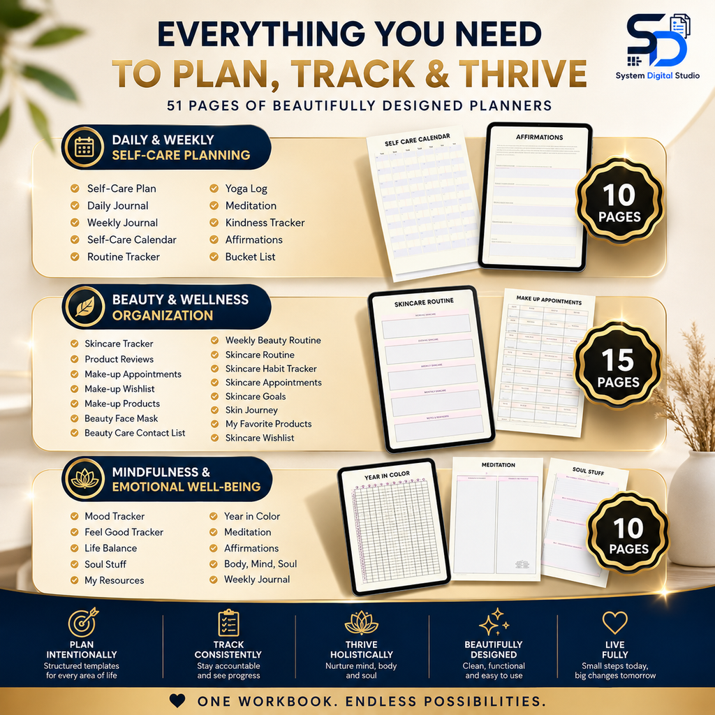 Self-Love Worksheet | Fillable PDF & Printable Planner