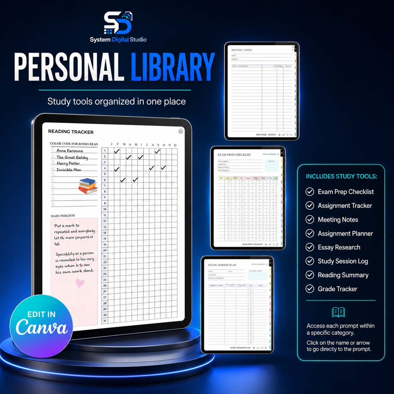 Student Planner with Master Resell Rights