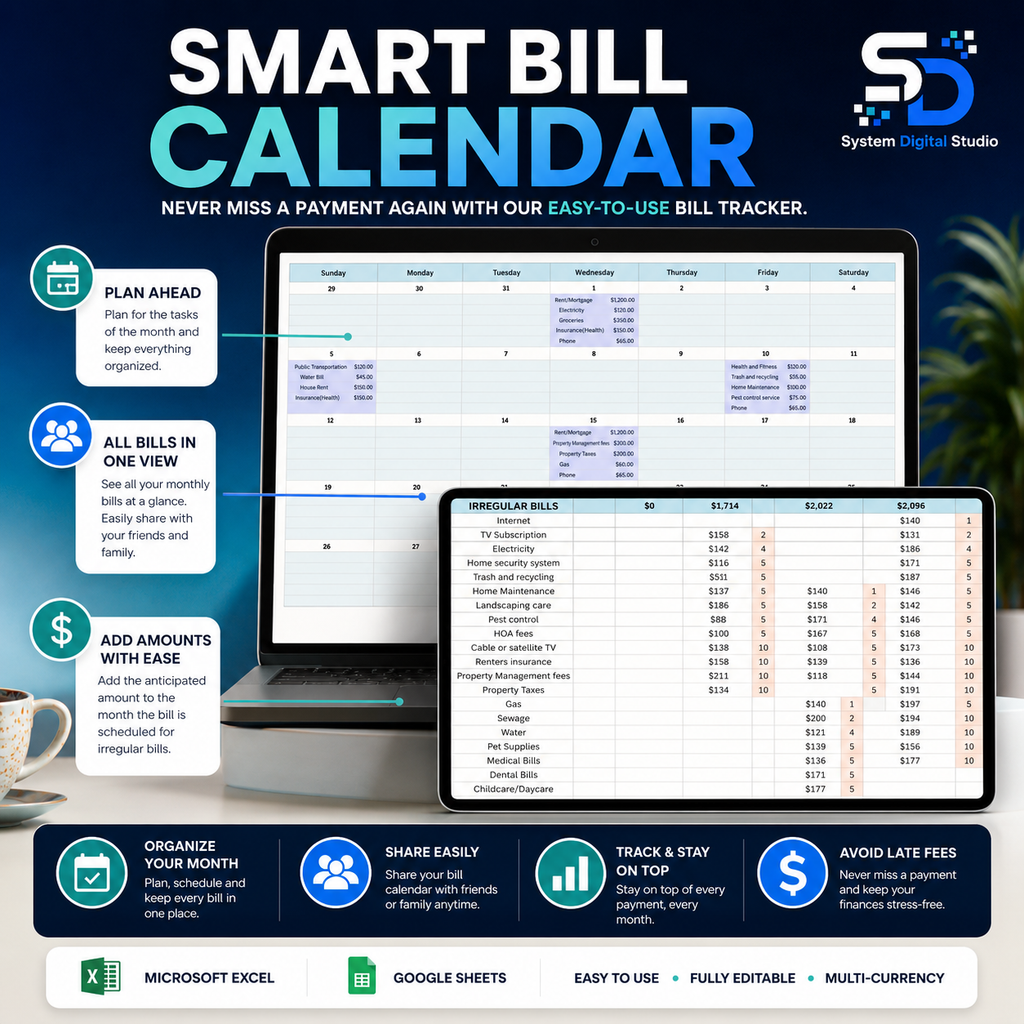 Personal Finance Budget Spreadsheet | Excel & Google Sheets